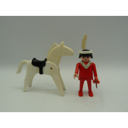 Playmobil vintage - indien et son cheval