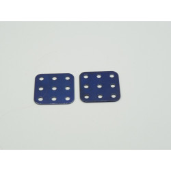 bleue Meccano 2 plaques rectangulaire No74 