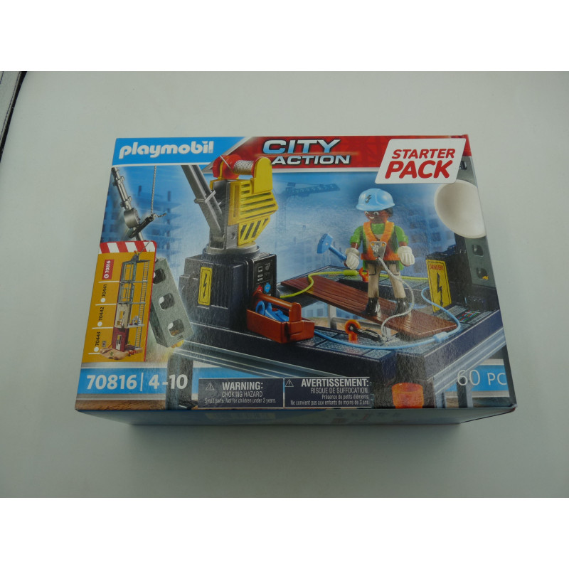 Playmobil City Action 70816 Chantier (jamais ouvert)