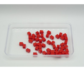 Lego - brique 1x1 rouge -...